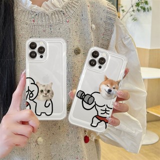 Ốp Lưng iPhone Pet Couple Viền Thẳng Chống Sốc, Trong Suốt Bảo Vệ Camera iP 7/8/X/XS/11/12/13/14/15/16/17/Plus/Pro/Max