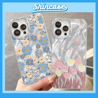 Ốp Lưng iPhone Silicon Daisy Flower Ánh Bạc, Chống Sốc, Bảo Vệ Camera - iP X/XS/XR/11/12/13/14/15/16/17/Plus/Air/Pro/Max