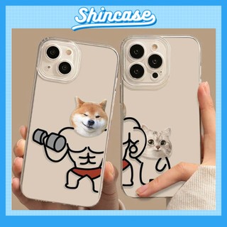 Ốp Lưng iPhone Pet Couple Viền Thẳng Chống Sốc, Trong Suốt Bảo Vệ Camera iP 7/8/X/XS/11/12/13/14/15/16/17/Plus/Pro/Max