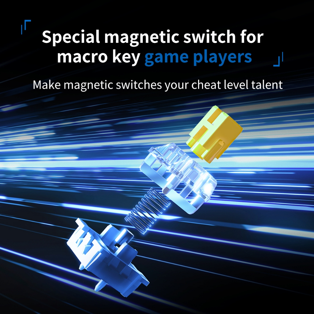 Bàn phím cơ gaming HE Rapid Trigger AJAZZ AK820 MAX - Magnetic Switch - Plate FR4 - Type C - Led RGB - Web Driver | BigBuy360 - bigbuy360.vn