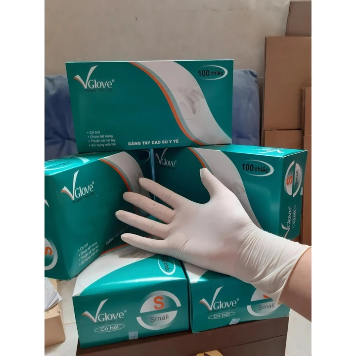Găng tay y tế có bột, VGlove | Bao tay y tế | Găng tay không bột, có bột