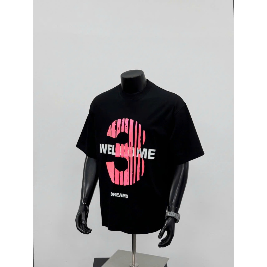 Áo thun Stee Cổ tròn 3 DREAM Cao thành Localbrand ICVCVNI Unisex Menwear Cotton