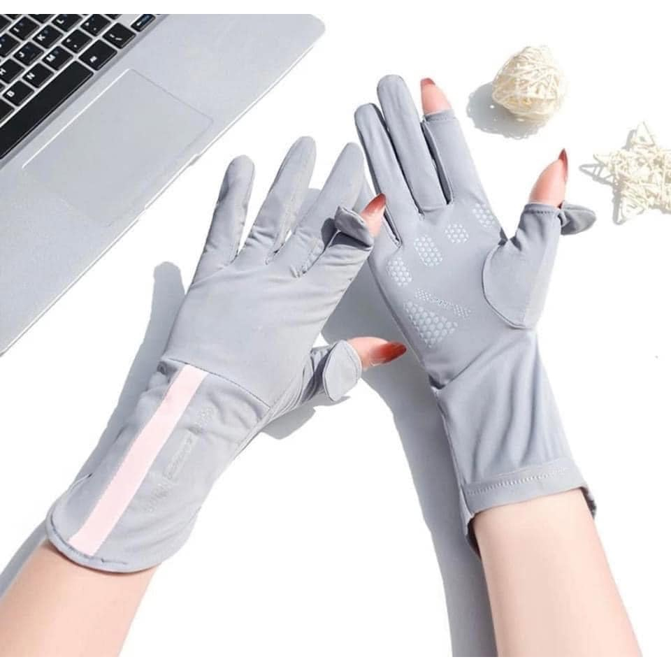 GĂNG TAY CHỐNG NẮNG, CHỐNG TIA UV, VẢI MÁT, HỞ NGÓN SIÊU TIỆN LỢI