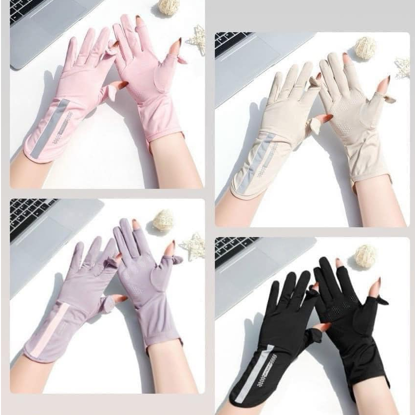 GĂNG TAY CHỐNG NẮNG, CHỐNG TIA UV, VẢI MÁT, HỞ NGÓN SIÊU TIỆN LỢI