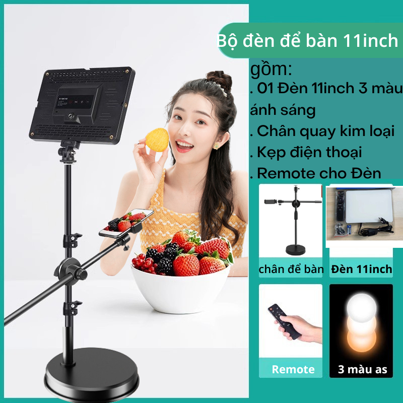 Đèn Livestream Để Bàn Quay Video Chụp Ảnh Sản Phẩm Chuyên Nghiệp Cải Thiện Ánh Sáng Hiệu Quả