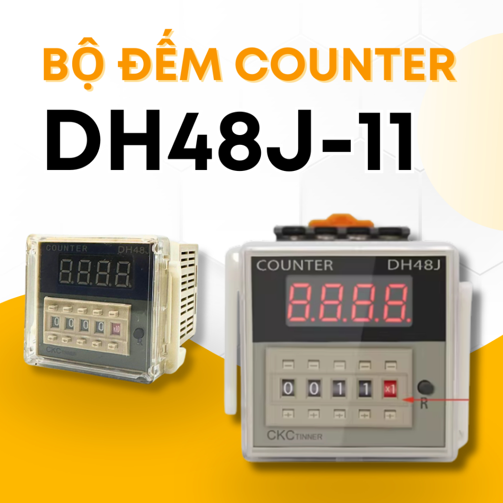 Bộ Đếm Sản Phẩm Counter có đầu ra DH48J-A 11 chân, điện 220VAC | Shopee ...