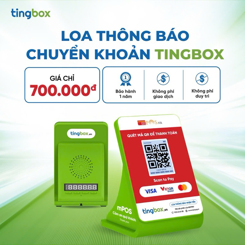 [Chính Hãng] Loa Thông báo chuyển khoản 2025 | TingBox | Loa đọc thông ...