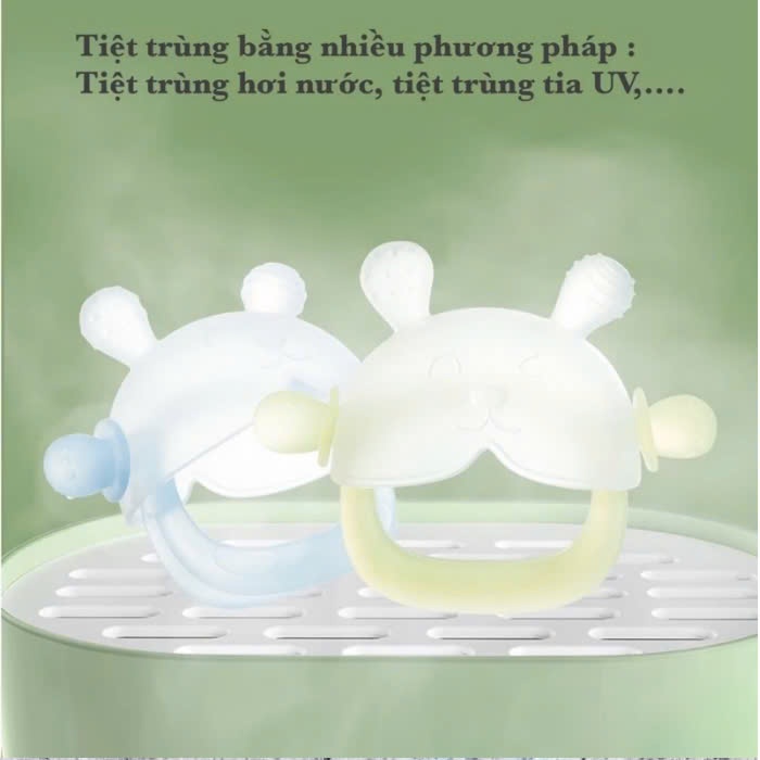 Ảnh Gặm Nướu Cho Bé Hình Gấu, Gặm Nướu Cầm Tay Silicon Siêu Mềm Không Chứa BPA An Toàn Cho Bé [Có hộp đựng] - GLENN DOMAN 3