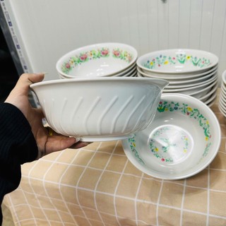 Tô sâu xoắn nhựa melamine in bông họa tiết - Nhiều Size