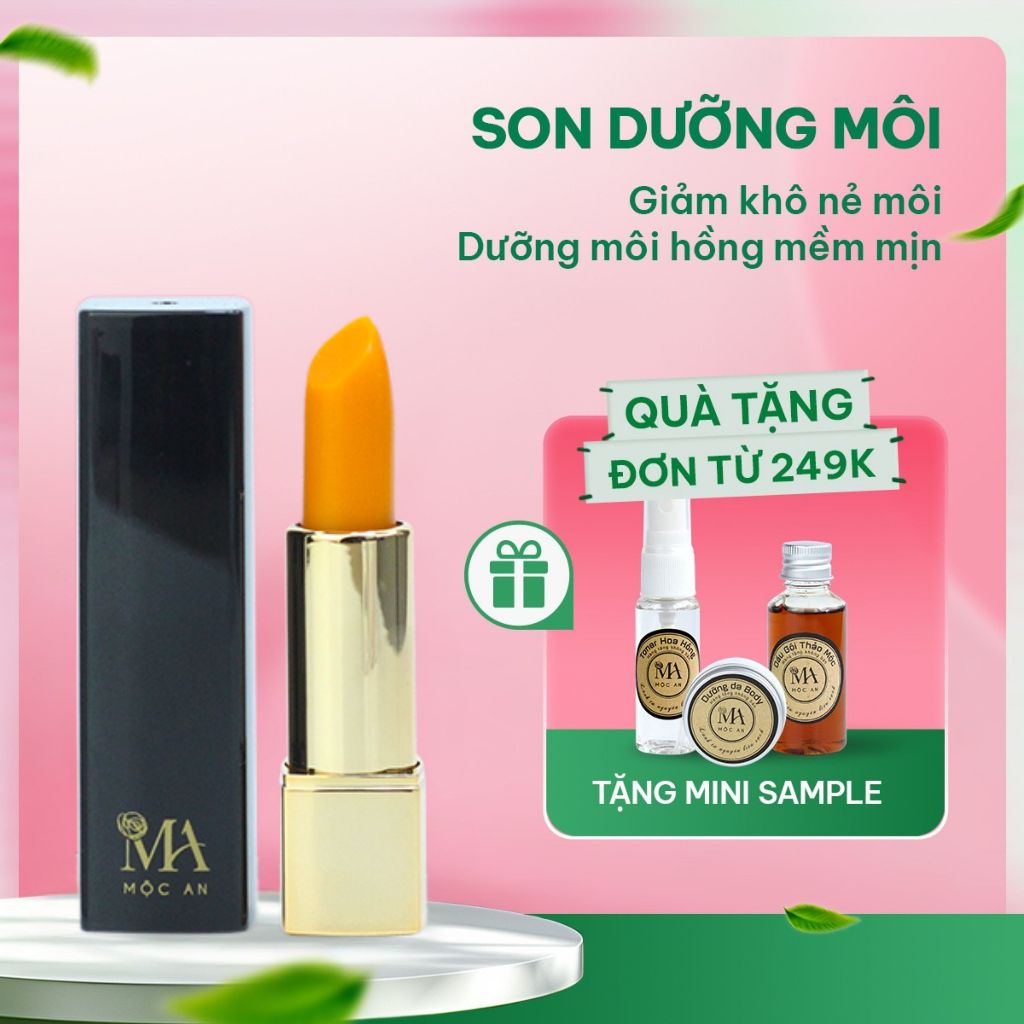 Ảnh Son Dưỡng Môi Quả Mọng Mộc An - Son Dưỡng Gấc Không Chì, Dưỡng Ẩm và Hồng Môi 5g 1