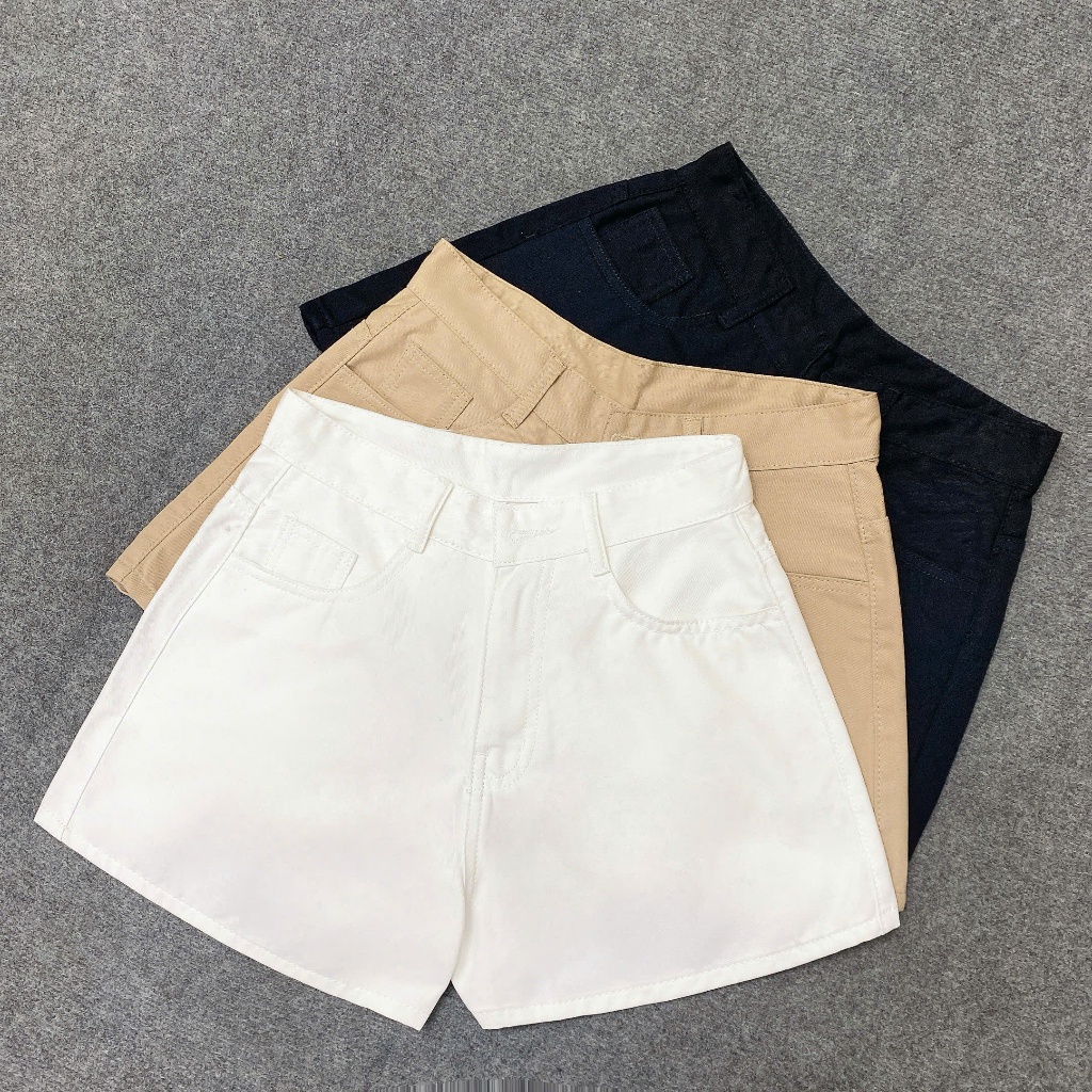 Quần Đùi Kaki Ống Rộng Bigsize Nữ,Quần Short Kaki Dáng Chữ A Trơn Lên Phom Tôn Dáng Q531