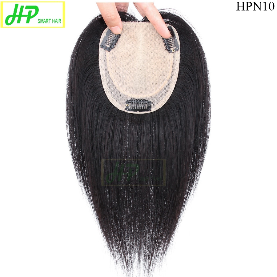 Ảnh Tóc giả nữ siêu da đầu phủ hói, phủ bạc HP SMART mã HPN10, làm từ tóc thật 1