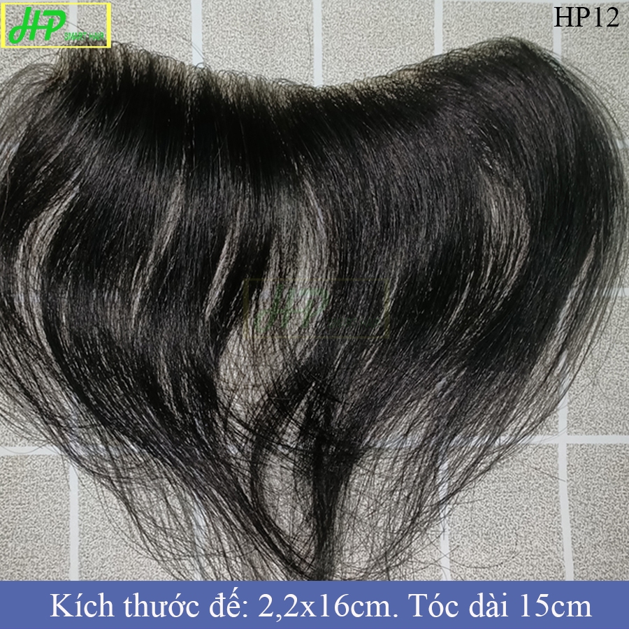 Ảnh Tóc giả mái siêu da đầu che trán cao, hói trán HP SMART HAIR mã HP12, làm từ tóc thật 1