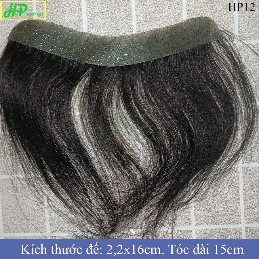 Ảnh Tóc giả mái siêu da đầu che trán cao, hói trán HP SMART HAIR mã HP12, làm từ tóc thật 2