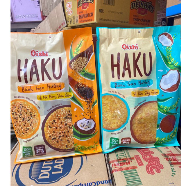 Bánh Gạo Nướng Vị Dừa/ Mè Rang Sấy Giòn Oishi Bịch 138g | Shopee Việt Nam