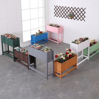 Kệ Để Chậu Cây Ngoài Trời Gỗ Thông Nhập Khẩu, Kệ Gỗ Để Cây Cảnh Decor Ban Công Sân Vườn Làm vách Ngăn Vườn Tường