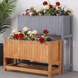 Kệ Để Chậu Cây Ngoài Trời Gỗ Thông Nhập Khẩu, Kệ Gỗ Để Cây Cảnh Decor Ban Công Sân Vườn Làm vách Ngăn Vườn Tường