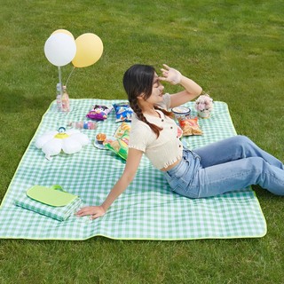 Thảm picnic chống thấm gấp gọn 140x190cm | Thảm dã ngoại đi biển cắm trại du lịch trải sàn tiện lợi