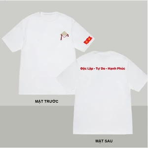 Áo thun in nam chất liệu cotton cực đẹp áo thun ngắn tay in hình độc lập tự do hạnh phúc TA202
