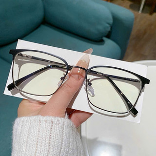 mắt kính gọng cận 93052,mắt kính phom vuông,mắt kinh gọng kim loại cao cấp