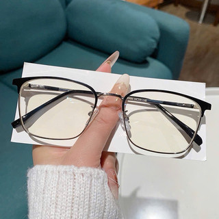mắt kính gọng cận 93052,mắt kính phom vuông,mắt kinh gọng kim loại cao cấp