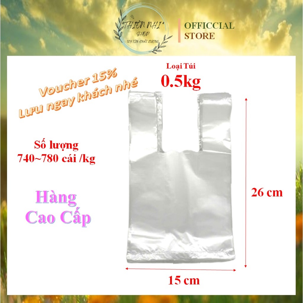 Túi Nilon Cao Cấp 0.5kg - Dày Dặn, An Toàn Thực Phẩm - Túi Đóng Gói ...