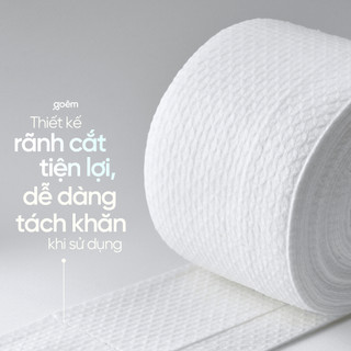 Combo 3 Cuộn Khăn mặt khô cao cấp siêu mềm đa năng Goêm Roll Cuộn 70 miếng