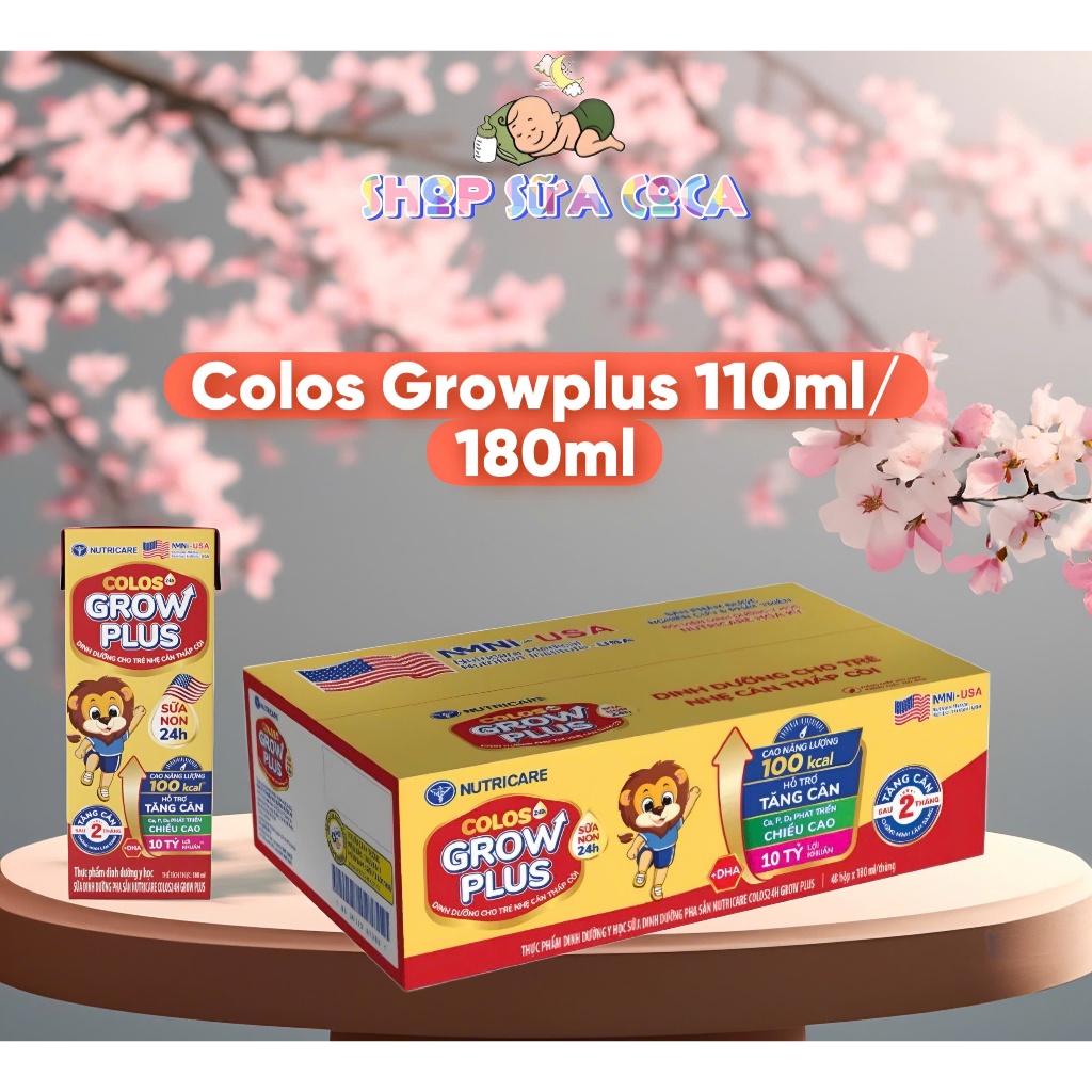 Sữa pha sẵn Nutricare Colos Growplus 110ml/180ml date mới | Shopee Việt Nam