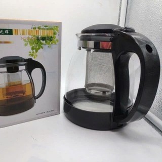 Bình Lọc Trà Thủy Tinh Dung Tích Lớn 1300ml Sang Trọng Lõi Lọc có tháo rời Inox 304 Cao Cấp Kiểu Dáng Hiện Đại