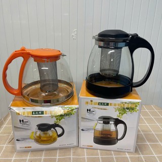 Bình Lọc Trà Thủy Tinh Dung Tích Lớn 1300ml Sang Trọng Lõi Lọc có tháo rời Inox 304 Cao Cấp Kiểu Dáng Hiện Đại