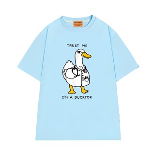 Áo Thun NGỐ TEE Chú Vịt Trust Me I'm A Ducktor Vải Cotton 75 Thoáng Mát Form Rộng