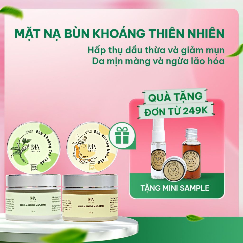 Ảnh Mặt Nạ Bùn Khoáng Mộc An Giúp Giảm Mụn, Dưỡng Da Tươi Trẻ Mineral Maya Mask 50g 1