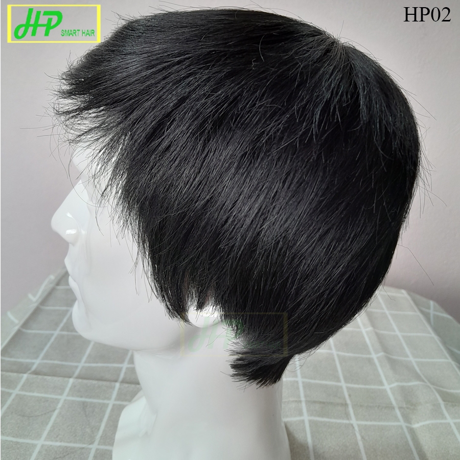 Ảnh Tóc giả nam nguyên đầu HP SMART HAIR mã HP02, làm từ tóc thật 1