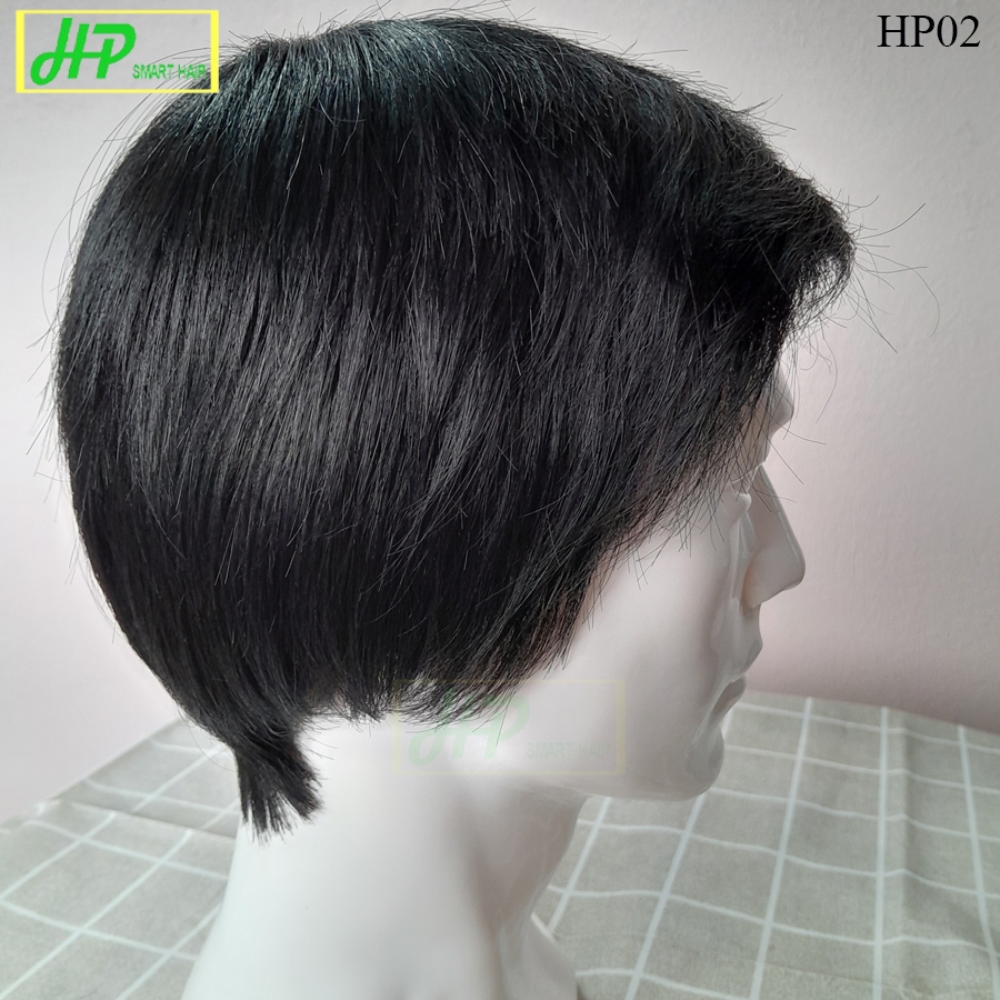 Ảnh Tóc giả nam nguyên đầu HP SMART HAIR mã HP02, làm từ tóc thật 3