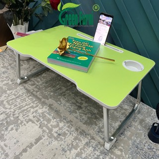 Bàn gấp gọn thông minh có khe cắm ipad đế cóc ngăn kéo Green interior mẫu T