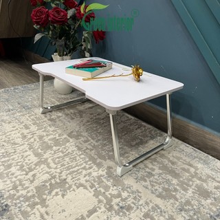 Bàn gấp gọn thông minh có khe cắm ipad đế cóc ngăn kéo Green interior mẫu T