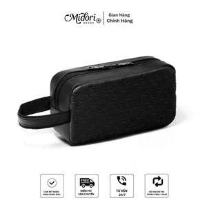 Túi Clutch Da PU Đa Năng BIRON Nam Nữ Hộp Bút Thể Thao Du Lịch Đựng Mỹ Phẩm Nhỏ Gọn | MIDORI STUDIO
