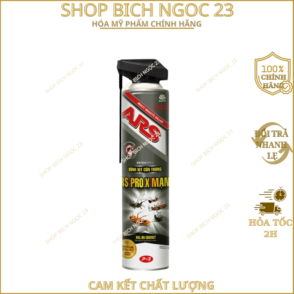 Bình Xịt Muỗi Kiến Dán ARS Không Mùi, có mùi lanveder 600ML