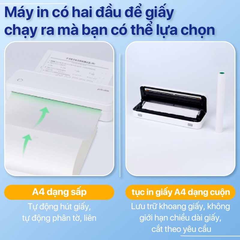 Beeprt Máy In Nhiệt Khổ A4 Không Mực - Kết Nối Bluetooth/USB, Hỗ Trợ Android/iOS, In Đa Định Dạng | BigBuy360 - bigbuy360.vn