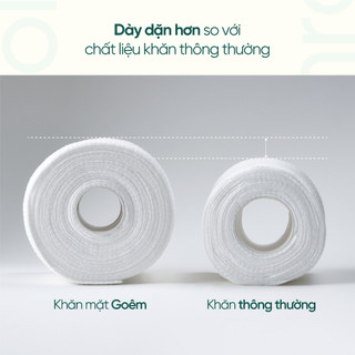 Combo 4 Cuộn Khăn mặt khô cao cấp siêu mềm đa năng Goêm Roll Cuộn 70 miếng