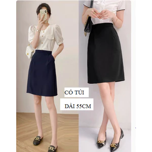 CHÂN VÁY CÔNG SỞ CHE BỤNG TỐT DÁNG A có bigsize dáng chữ A che bụng ( Hàng tiệm có nhận may đo)