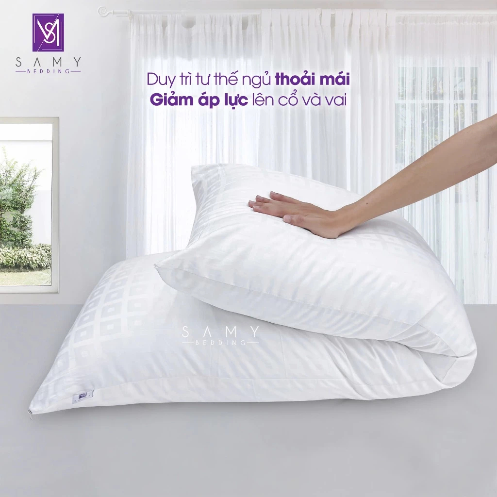 Ảnh Gối Đôi Đa Năng Cao Cấp Samy Bedding Siêu Êm Ái Cho Giấc Ngủ Thoải Mái. 1