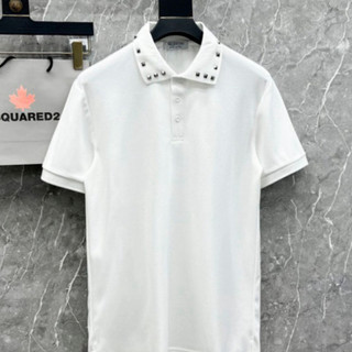 Áo Polo Valentin Đính Đinh Hoạ Tiết Phối Cổ Gắn Phụ Kiện Kim Loại Siêu Đẹp - Áo Polo Nam Cao Cấp Hot Trend New 2025