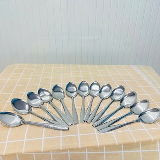 Combo 5 Thìa muỗng súp nhọn inox chuyên dùng bán cơm sườn, suất ăn công nghiệp