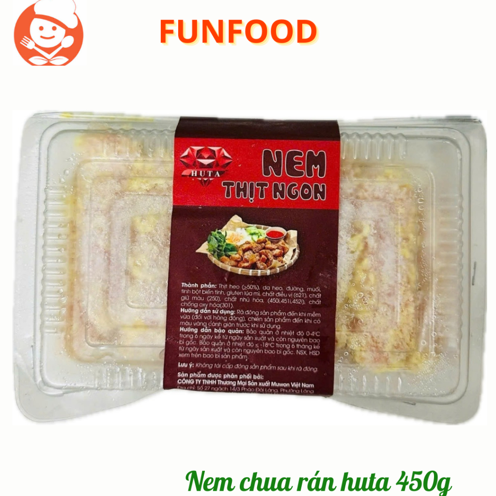 Nem chua rán hà nội, hộp 450g 20c, chiên xù, giòn, ăn là nghiền, nem ...