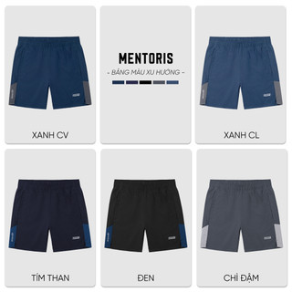 Quần đùi nam thể thao, quần short chạy bộ Mentoris, thoải mái vẫn động thấm hút mồ hôi tốt MSR11