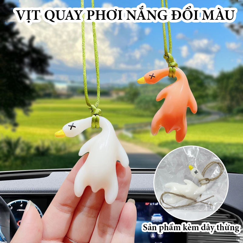 [ Tặng Dây ] Đồ chơi vịt nướng đổi màu, Vịt vô tri đổi màu mới lạ ...