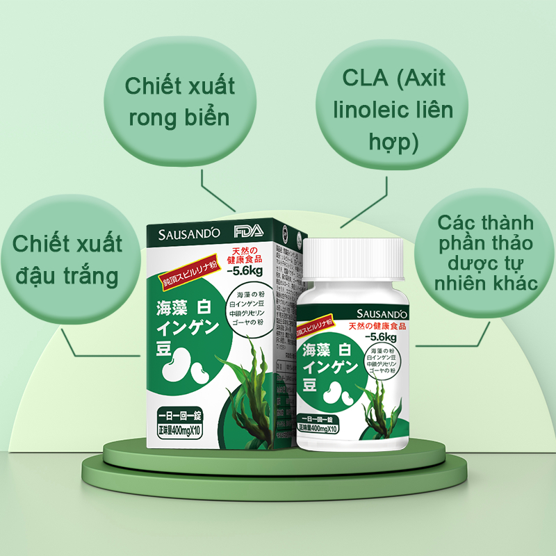 SAUSANDOgiảm cân hiệu quả và an toàn giảm cân cấp tốc detox giảm cân, giảm 5-7kg trong7ngày thuốc giảm cân nhập khẩu