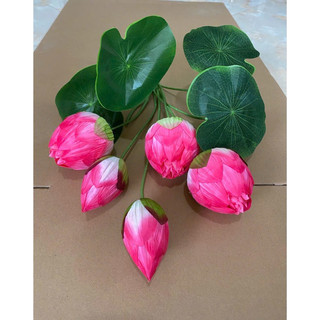 Cụm sen quan âm búp50cm hàng loại 2 #cụm_sen_giả_trang_trí #sen_quan_âm_búp #cụm_sen_cao_cấp
