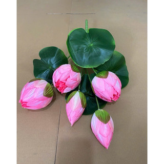 Cụm sen quan âm búp50cm hàng loại 2 #cụm_sen_giả_trang_trí #sen_quan_âm_búp #cụm_sen_cao_cấp